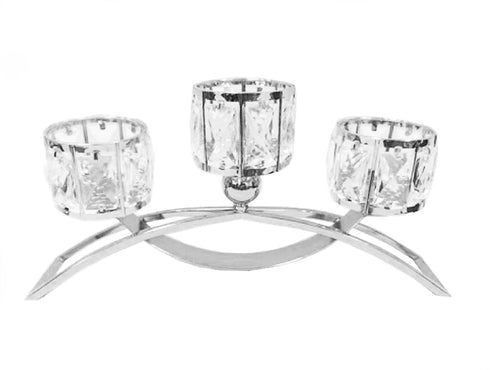 Adore the Decor™ 3 Arm Crystal Candelabra - 8"