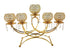 Adore the Decor™ 5 Arm Gold Crystal Beaded Candelabra - 14"