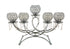 Adore the Decor™ 5 Arm Gold Crystal Beaded Candelabra - 14"