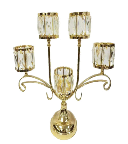 Adore the Decor™ 5 Arm Crystal Candelabra - 18"