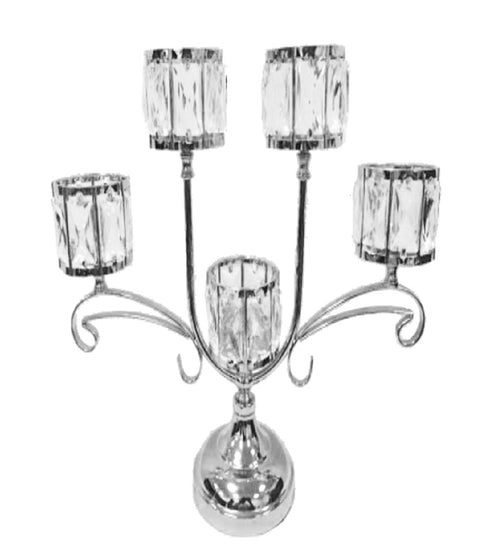 Adore the Decor™ 5 Arm Crystal Candelabra - 18"
