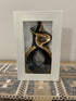 Adore the Decor™ Gold and Black Swirl Sculpture - 12"