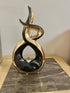 Adore the Decor™ Gold and Black Swirl Sculpture - 12"
