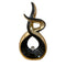 Adore the Decor™ Gold and Black Swirl Sculpture - 12"