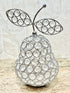 Adore the Decor™ Silver Crystal Beaded Pear Decor - 8"