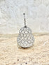 Adore the Decor™ Silver Crystal Beaded Pear Decor - 8"