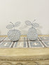 Adore the Decor™ Silver Crystal Apple Decor - 7"