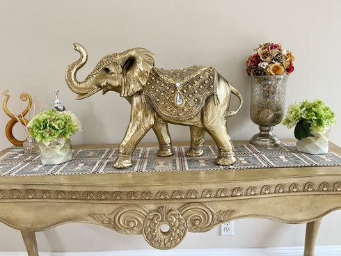 Adore the Decor™ Extra Large Gold Elephant Statue - 18"