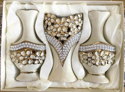 Adore the Decor™ 3 Piece 9" Vase Set