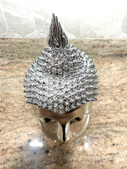Adore the Decor™ Silver Buddha Head Sculpture - 12"H