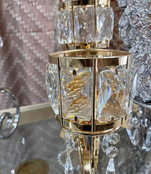 Adore the Decor™ 3 Arm Crystal Candelabra - 12"