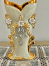 Adore the Decor™ Deep Gold and Beige 3 Piece Ceramic Vase Set - 9"