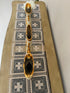 Adore the Decor™ Deep Gold and Beige 3 Piece Ceramic Vase Set - 9"