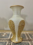 Adore the Decor™ Beige and Gold Sparkled Four Piece Ceramic Vase Accessory Set - 10"