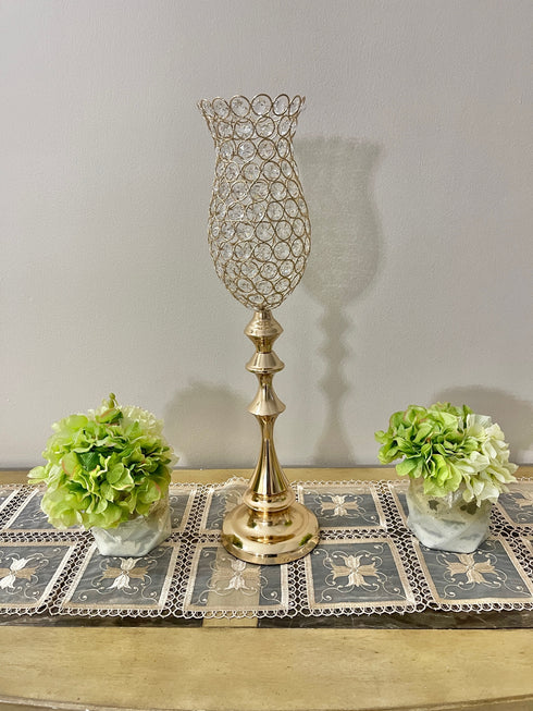 Adore the Decor™ Crystal Beaded Candle Holder Vase - 23"