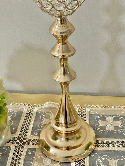 Adore the Decor™ Crystal Beaded Candle Holder Vase - 23"