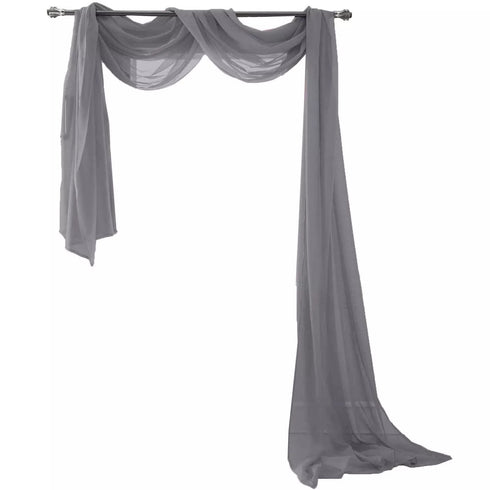 Celine Sheer Window Curtain Scarf 54 x 216 in.