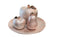 Adore the Decor™ 4 Piece Rose Gold Ceramic Apples & Pear Shiny Decor Set - 14 x 14 x 8 Inches