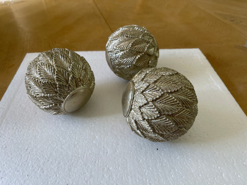 Adore the Decor™ 3 Piece Gold Decorative Orb Set
