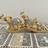 Adore the Decor™ Deep Gold Elephant Family Bridge Figurine - 7"