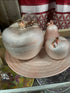Adore the Decor™ 4 Piece Rose Gold Ceramic Apples & Pear Shiny Decor Set - 14 x 14 x 8 Inches