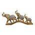 Adore the Decor™ Deep Gold Elephant Family Bridge Figurine - 7"