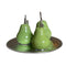 Adore the Decor™ 4 Piece Ceramic Shiny Pear Decor Set - 15 x 15 x 8 inches