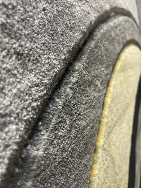 Black and Grey with Red or Yellow Abstract 3D Area Rug