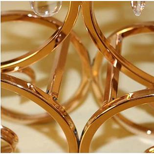 Adore the Decor™ 5 Arm Gold Crystal Beaded Candelabra - 14"