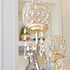 Adore the Decor™ 5 Arm Gold Crystal Beaded Candelabra - 14"